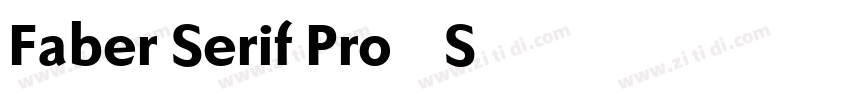 Faber Serif Pro 85 S字体转换